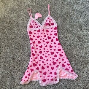Sugar Thrillz Pink Heart Mini Dress